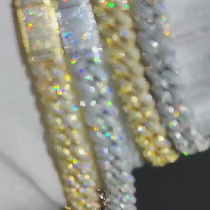 10mm HipHop Cubic Zircon CZ Iced Out Bubbles Cuban Link Chain Necklase For Women Jewelry Birthday Gift