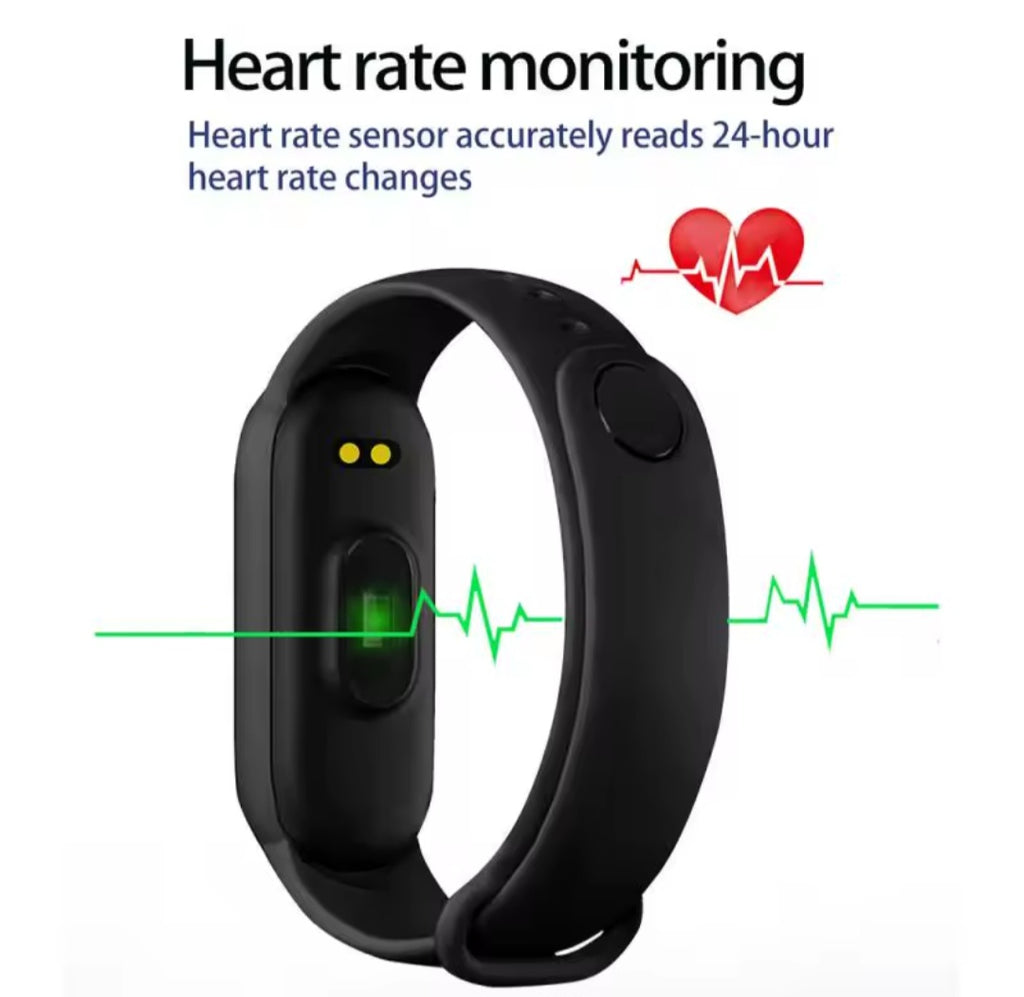 M6 Smartwatch – Multi-Function Fitness & Health Tracker, Unisex Waterproof