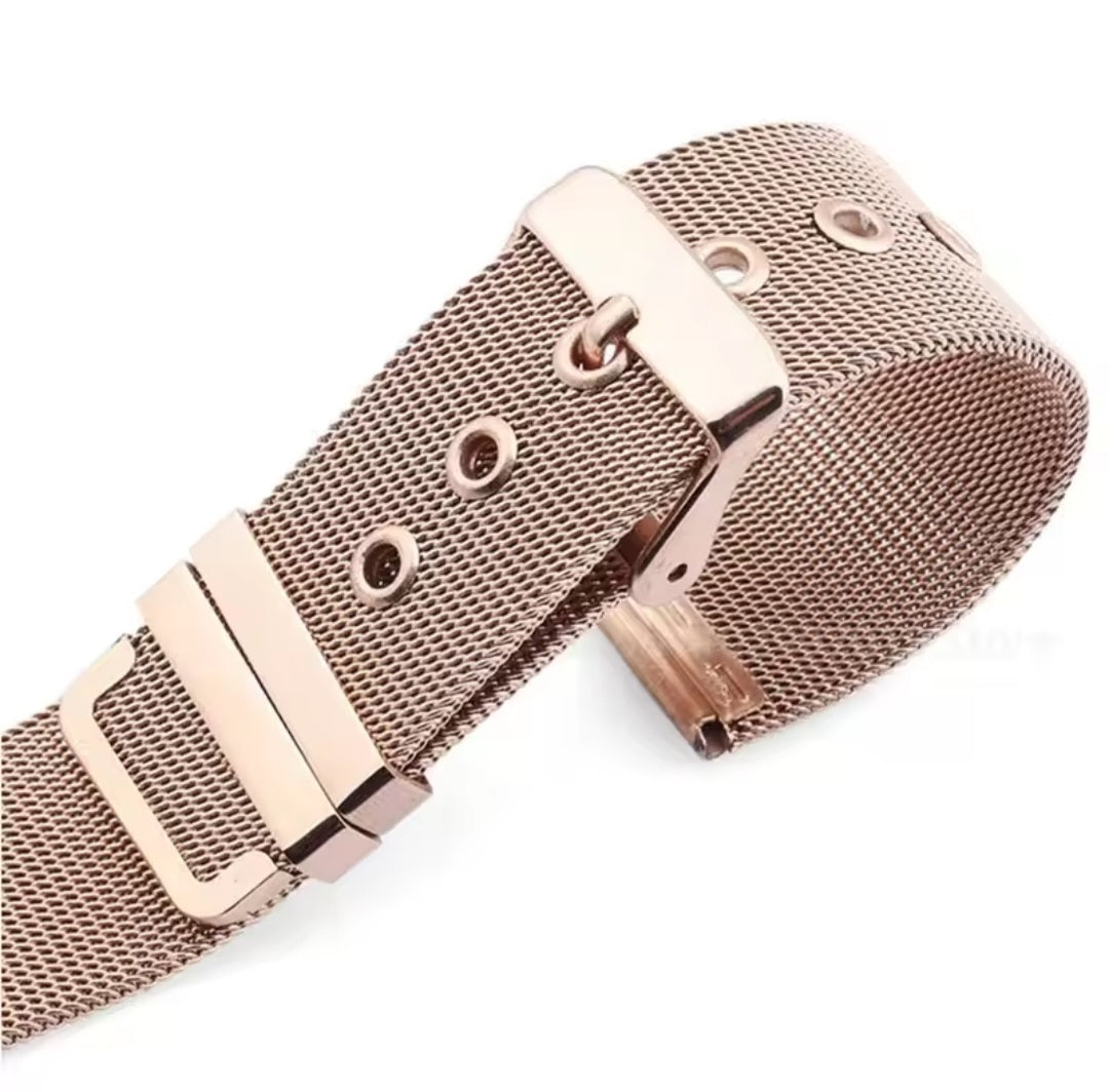 Premium Milanese Mesh Watch Strap – Stainless Steel, 0.4mm Thin, Adjustable 18-24mm, Compatible with Omega & DW