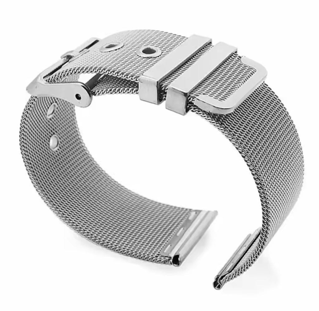 Premium Milanese Mesh Watch Strap – Stainless Steel, 0.4mm Thin, Adjustable 18-24mm, Compatible with Omega & DW